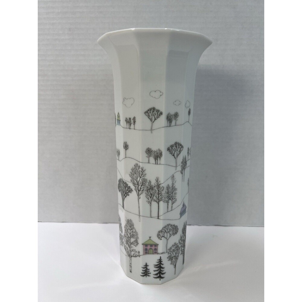 Rosenthal Winterreise Vase Tapio Wirkkala Rut Bryk Polygon Germany 10” Large